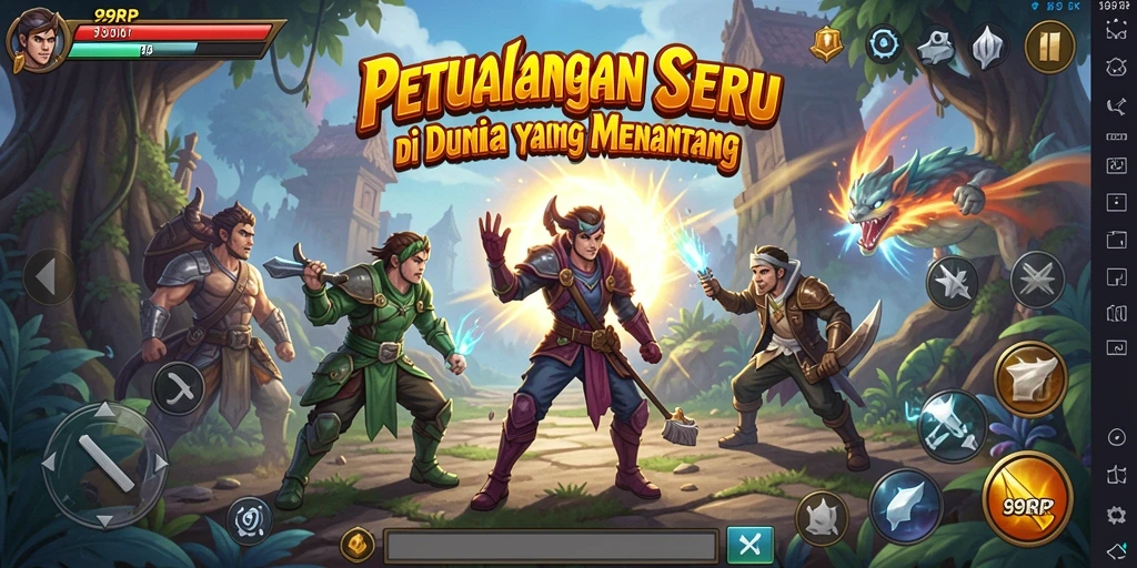Tampilan grafik menawan dari gameplay 99RP dalam petualangan yang menegangkan.