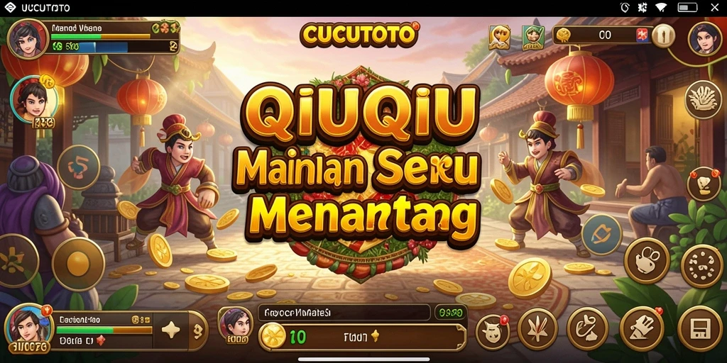 Screenshot CUCUTOTO menampilkan gameplay QiuQiu yang seru dan interaktif.