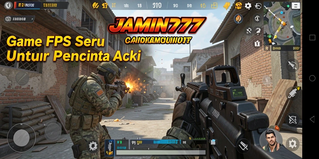 Tampilkan aksi mendebarkan dalam game FPS JAMIN777.