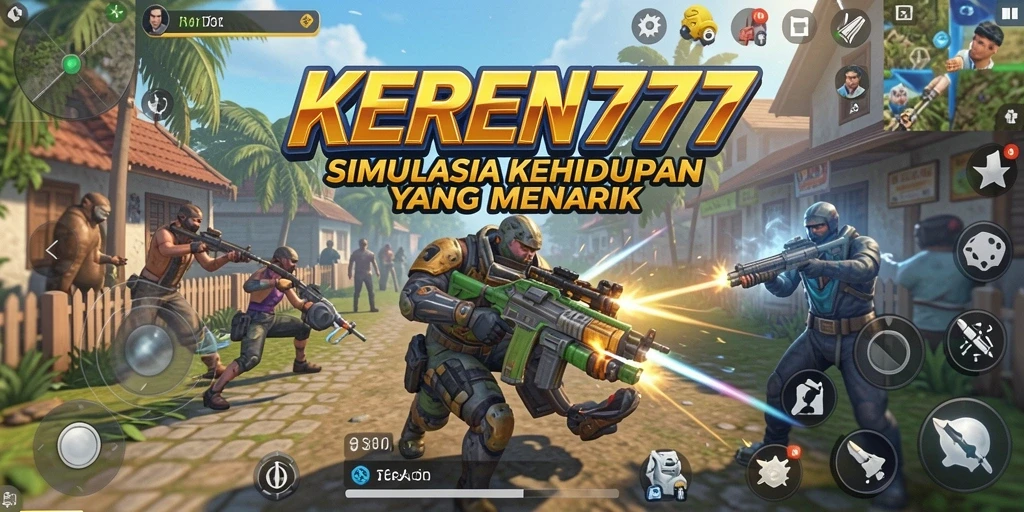 Tangkapan layar dari gameplay KEREN777 menampilkan dunia yang kaya dan interaktif.