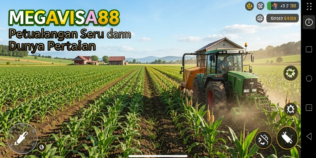 Gameplay seru di MEGAVISA88 dengan pertanian yang berwarna-warni.