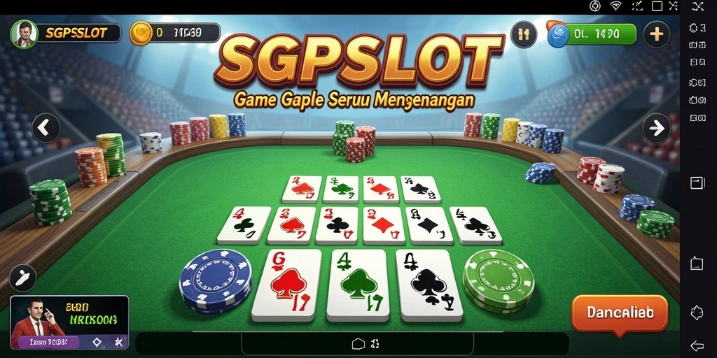 Tampilan gameplay seru dari SGPSLOT dengan fitur Gaple.
